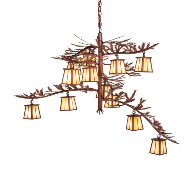 Pine Branch 12 - Light Chandelier