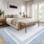 Tapis moderne lavable à la machine avec bordure en caoutchouc antidérapant à faible épaisseur pour salon, chambre à coucher, cuisine, salle à manger-696473896