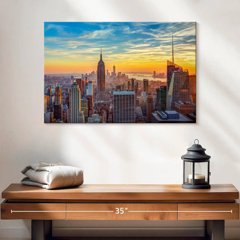 Nicci New York Sunset Sky, 16" H x 24" W