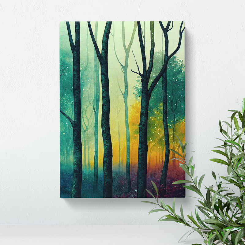 Forest In Colour No.2 - Wrapped Canvas, 60cm H x 40cm W x 3cm D
