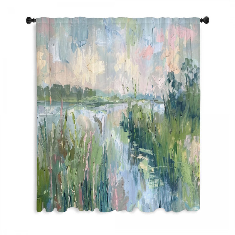 Rideau transparent en polyester Balsano, L 50 po x L 96 po