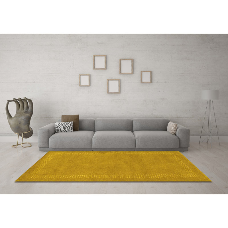 Halimeda Washable Abstract Indoor Rug, Square 4'