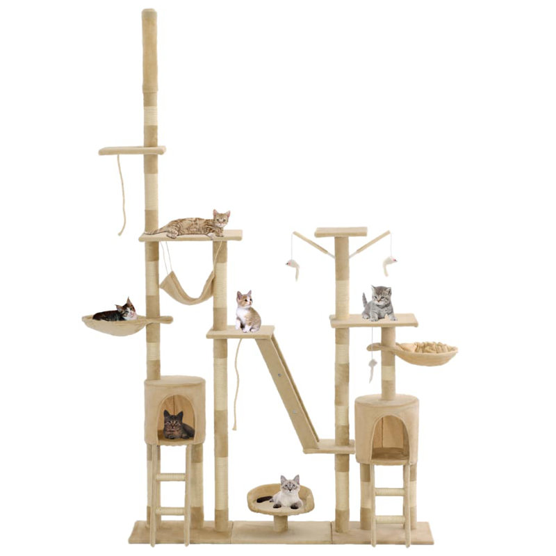 Nevin 250cm H Cat Tree, Beige