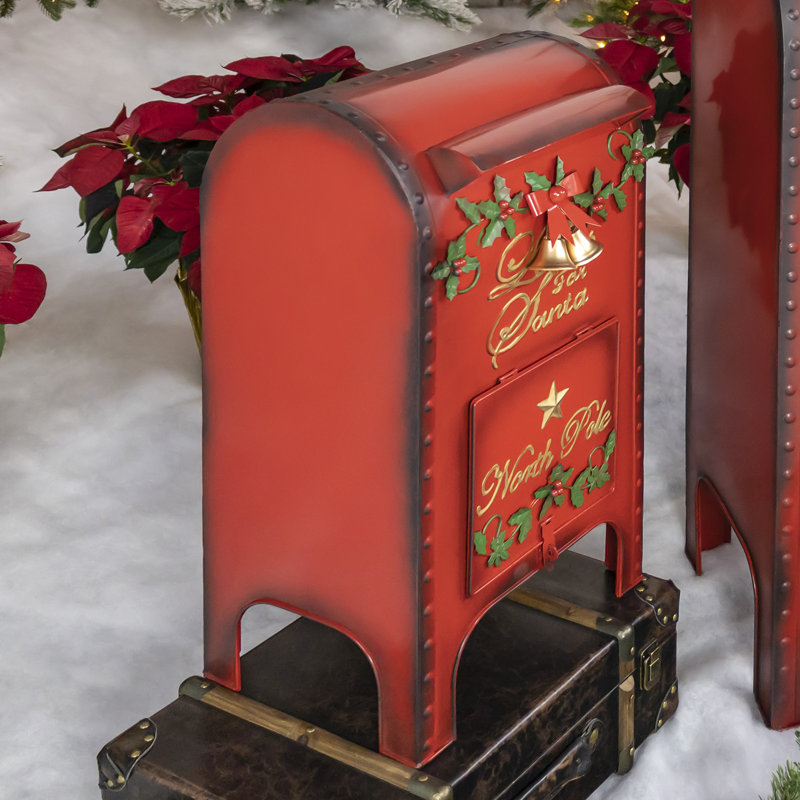 Set of 2 Medium and Small "Letters to Santa" Mailboxes