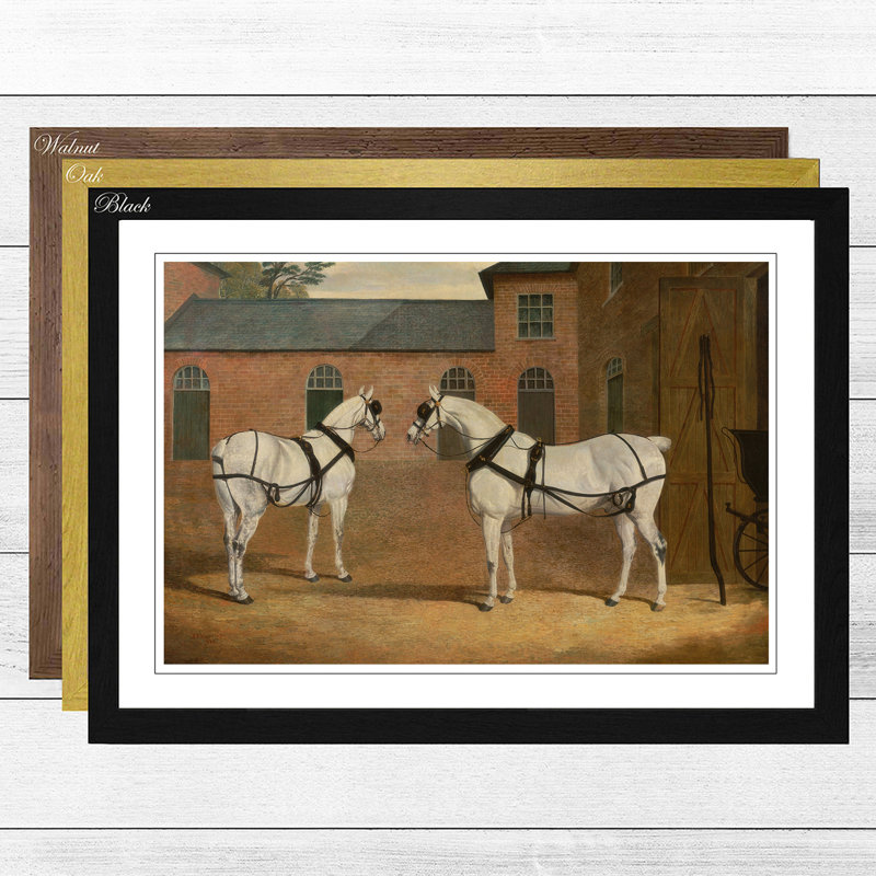 John Frederick Herring - Single Picture Frame Painting, Oak