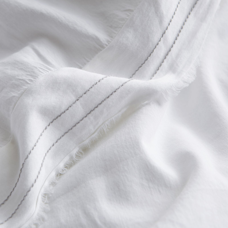 Édredon surdimensionné en satin de coton délavé 300TC Portugal Bom Dia, Édredon grand