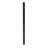A2 2.5-in x 2.5-in x 6.5-ft Gloss Black Aluminum Flat Top and Bottom Design Corner Post