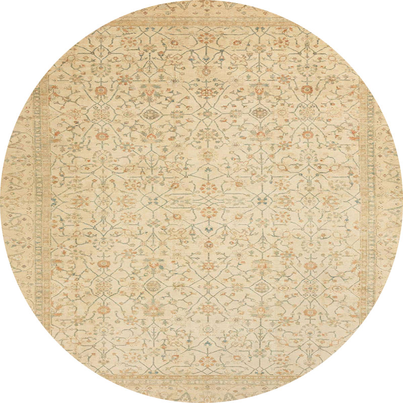 Abstract Indoor Rug, Round 4'