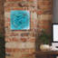  «Aquifer 2» par Alicia Ludwig, art mural sur toile, 12 po x 12 po