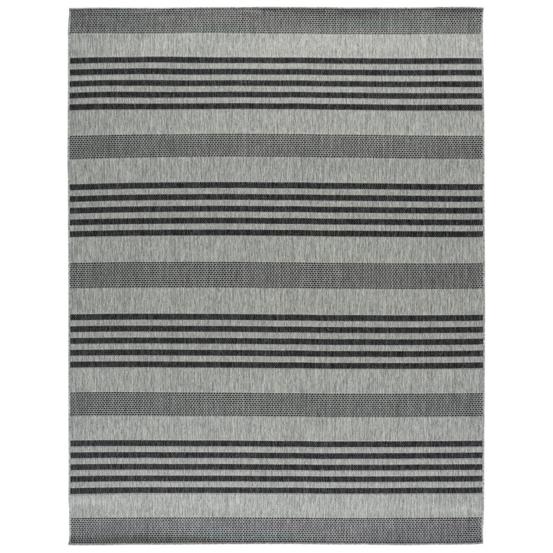 Gonsalve Performance Performance Striped Indoor/Outdoor Area Rug, Rectangle 8' x 10'