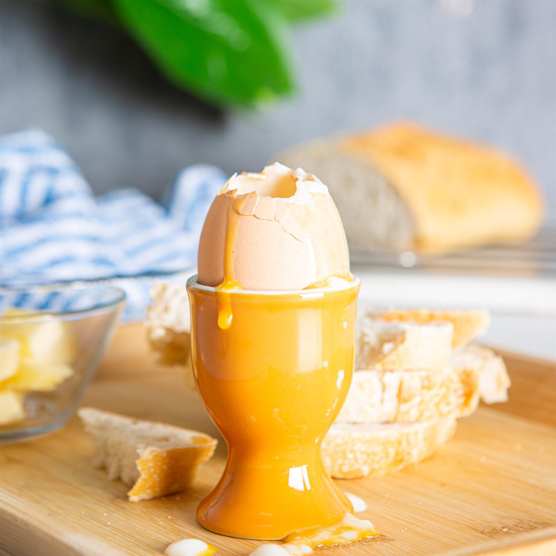 Argon Tableware Porcelain Egg Cup, Yellow