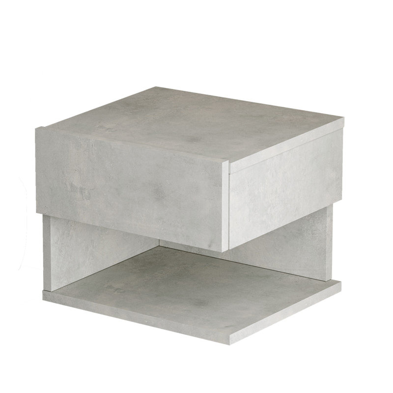 Table de chevet 1 tiroir Jayapura, Blanc