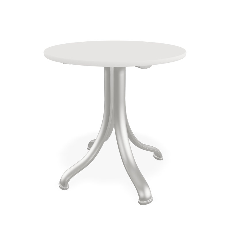 Table de bout d'extérieur 18 po en polymère de qualité marine, Brun / neige