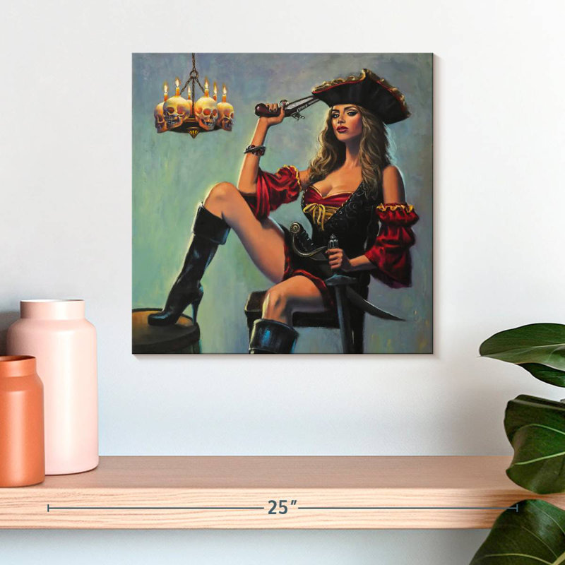 The Scarlet Wench, H 16 po x l 16 po