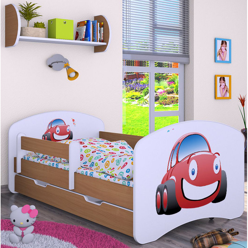 Mansour Cabin Bed Themed Beds with Storage Included, Light Brown