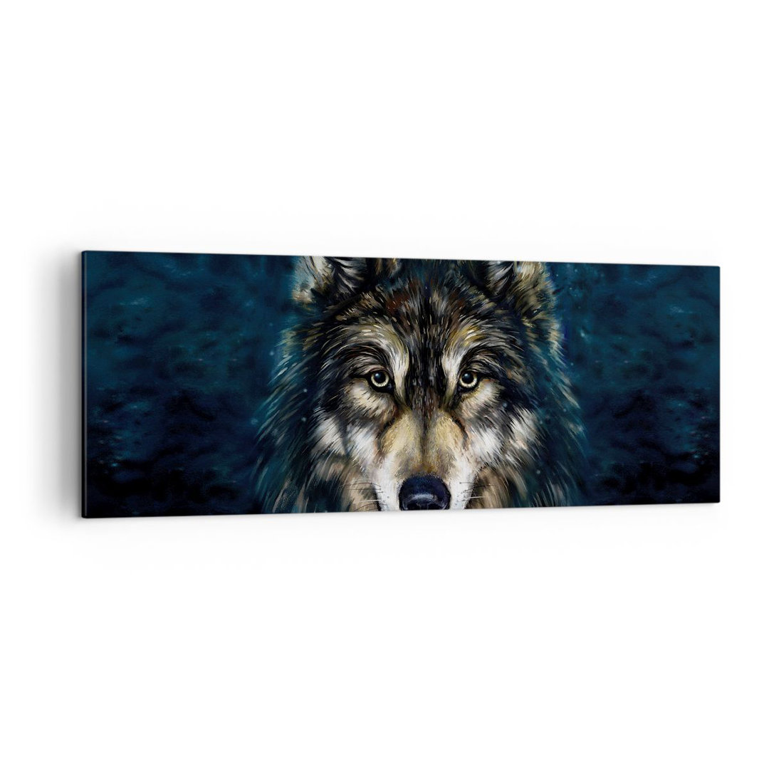 Leinwandbild Wolf Dark