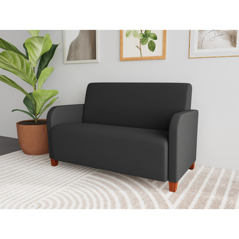 Siena Lounge Reception Loveseat, Cherry, Open House Graphite