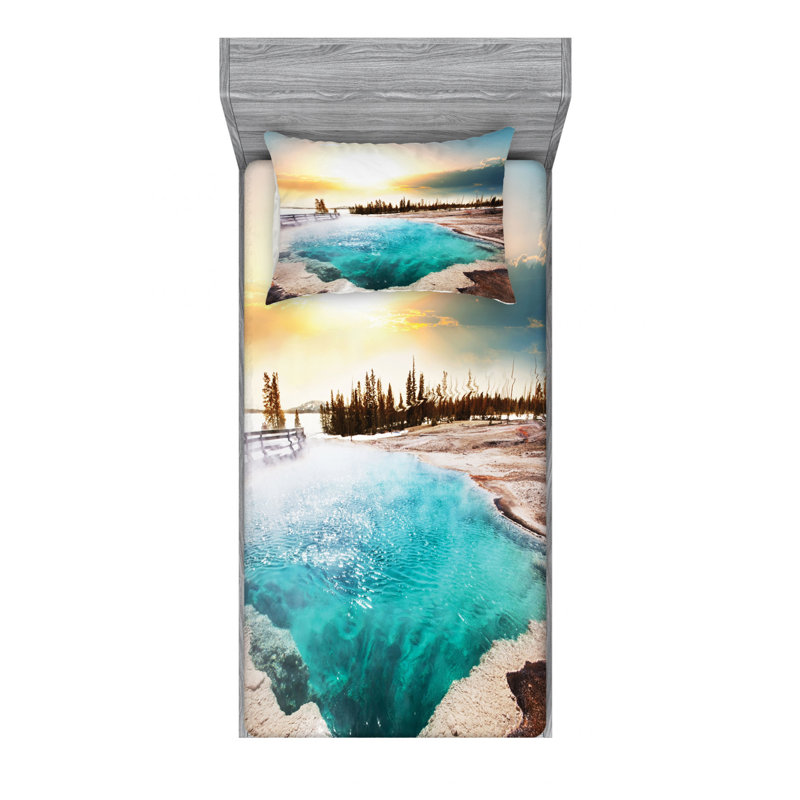 Microfiber Sheet Set, Twin Sheet Set with Fitted Sheet