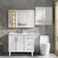 Miroir de salle de bain 30 po x 40 po en métal durable, facile à installer et incassable pour les espaces modernes-1528906768