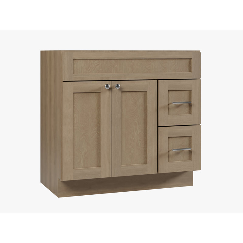 Meuble-lavabo de 36 po avec tiroir Disar, Satin
