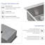 30 X 22 X 9 Inch Kitchen Sink Drop In 16 Gauge Stainless Steel 30" Single Bowl Topmount Kitchen Sink Basin