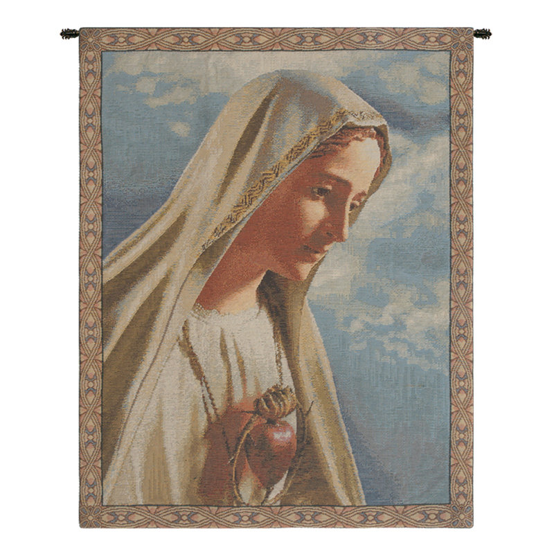 Loom Woven Cotton Blend Wall Hanging, 26" H x 21" W x 0.15" D