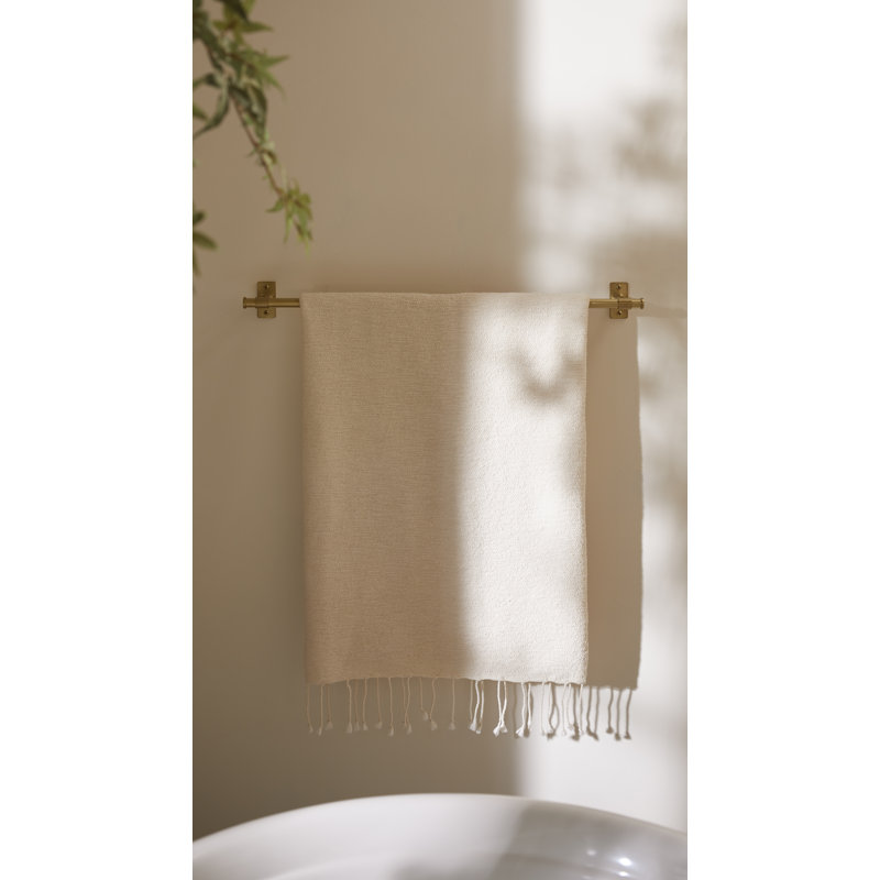 Castia by Studio McGee Towel Bar, Polished Chrome, 2.5" H x 24" W x 3.25" D