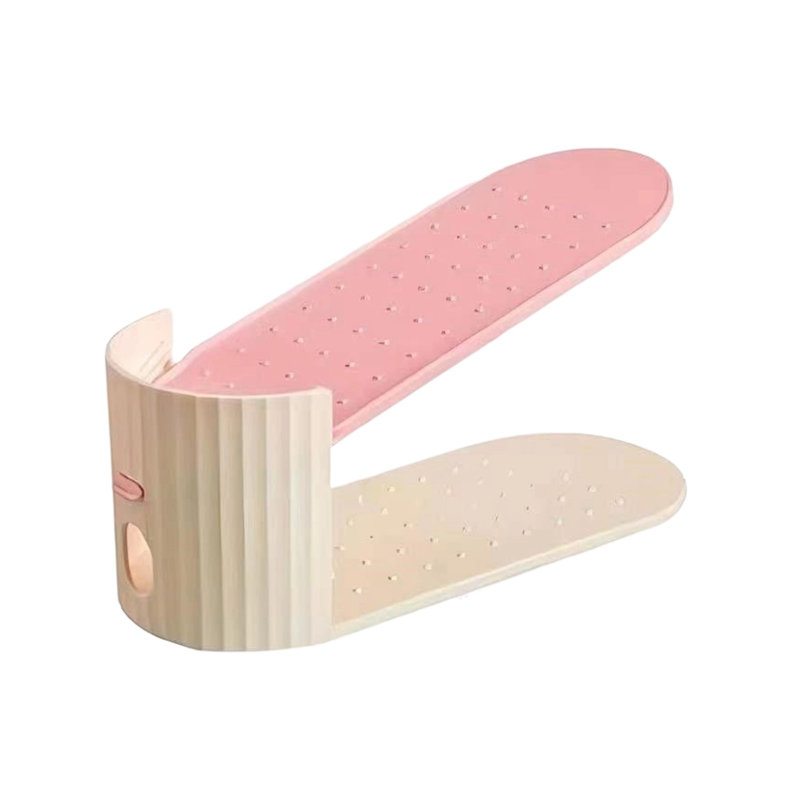 Rangement de chaussures réglable avec blocs de couleur, Beige