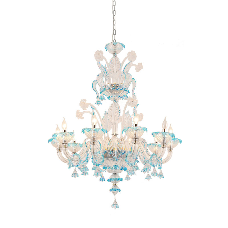 Bliss 6 - Light Candle Style Chandelier