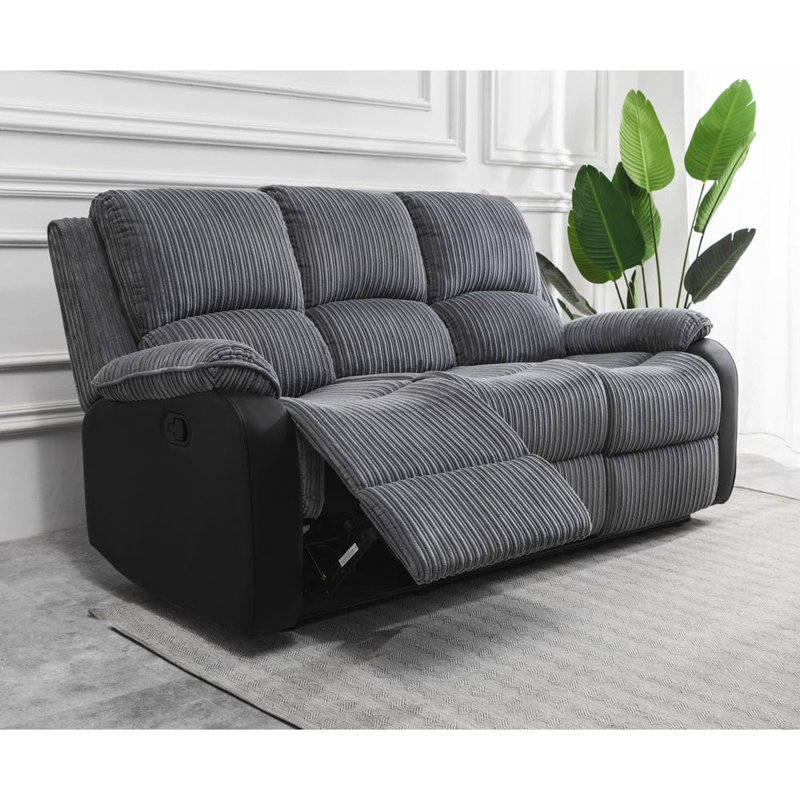 Anding 2 Seater Reclining Sofa, 98cm H x 186cm W x 94cm Dcm, Power - Push Button
