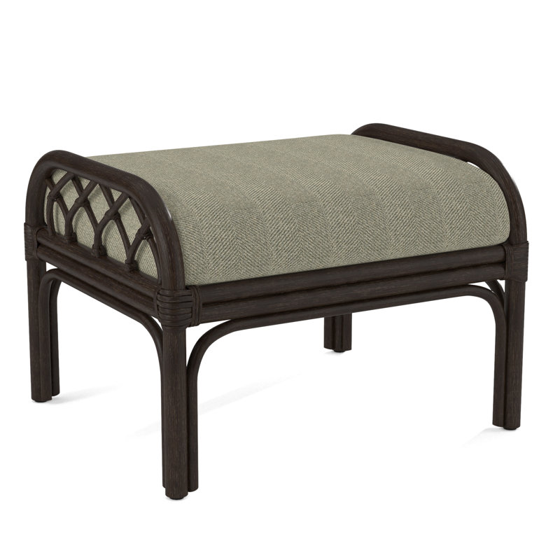 Edgewater Ottoman, Brown Geometric, 0456-33, Java