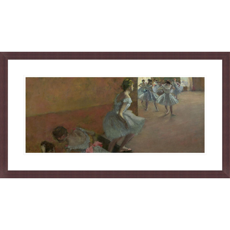 «Dancers Ascendant a Staircase» par Edgar Degas, impression giclée encadrée, H 16,22 po x l 29,5 po