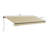 Outsunny 156 " W x 118 " D Polyester Cover Retractable Patio Awning-97091118