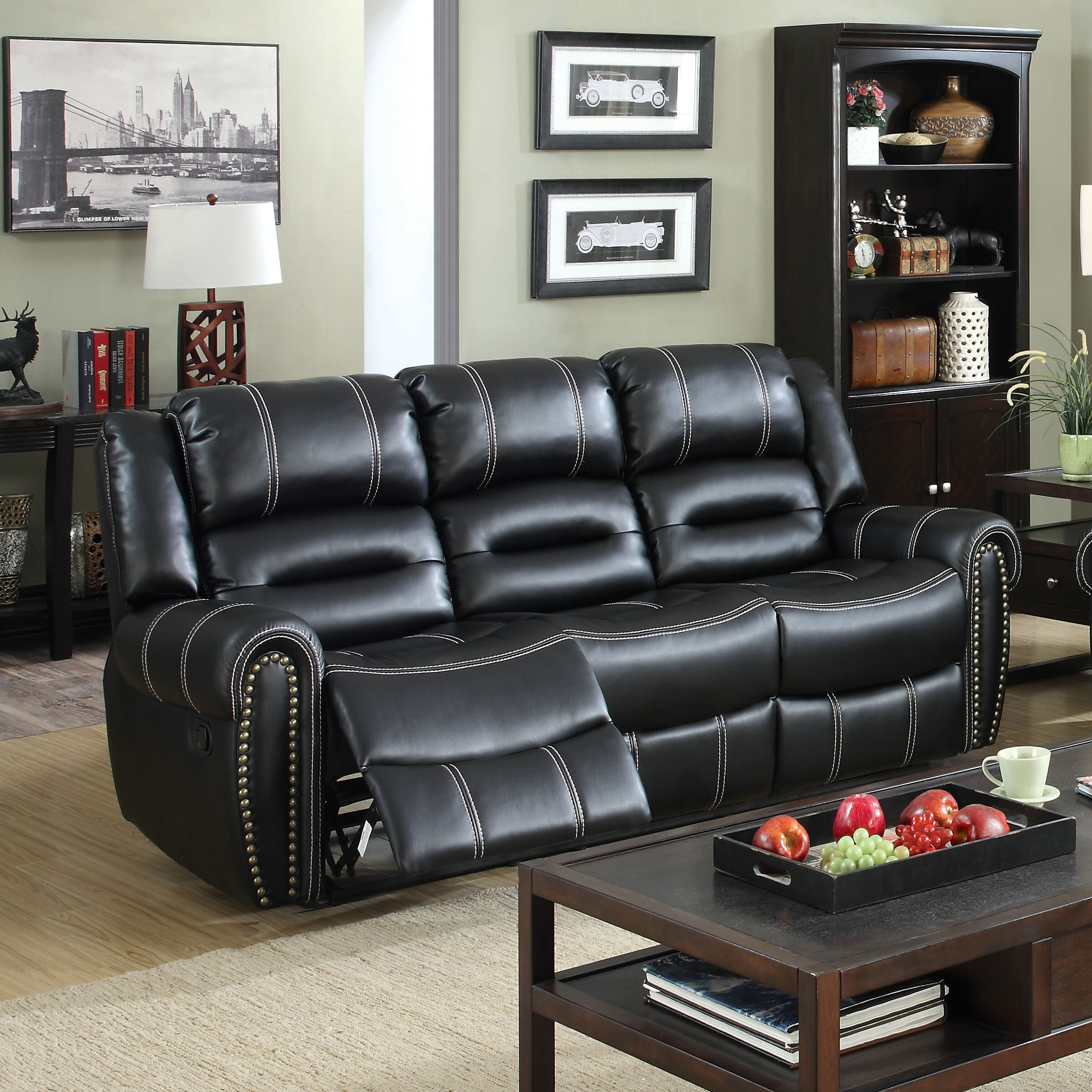 Leona best sale reclining sofa