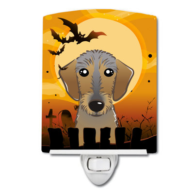 Halloween Basset Hound Ceramic Night Light