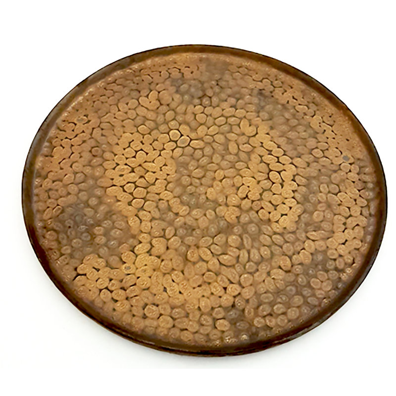 10inches à assiette rock golden pebble