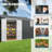 12 Ft. W X 8 Ft. D Metal Storage Shed With Window