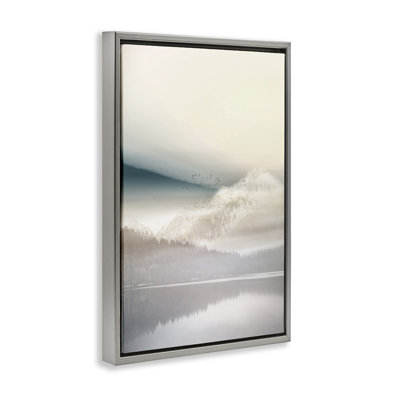 Cadre flottant Vanilla Landscape View, design par Gemma Bardot