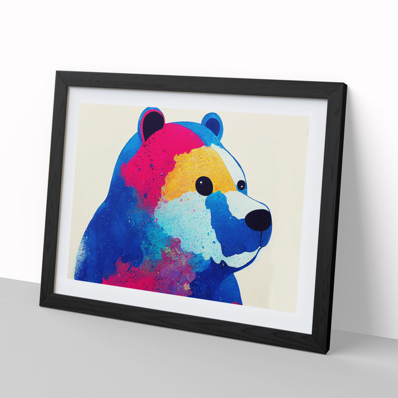 Bear Splash Vol.7 - Framed Print, Black, 25cm H x 34cm W x 2cm D