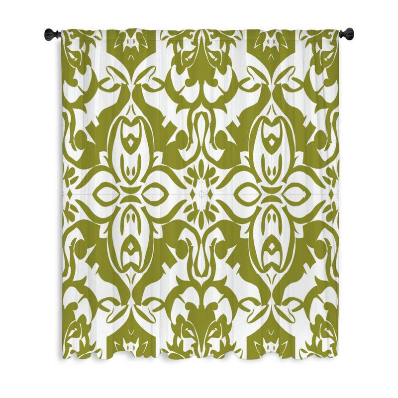 Rideau transparent en polyester Solida, L 50 po x L 96 po