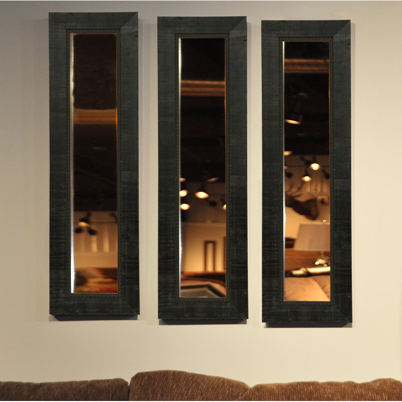 Ensemble de 3 miroirs modernes et contemporains Ballinger, H 28,5 po x l 10,5 po