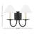 Volta Schwarz 2 - Light Dimmable Candle Wall Light-1399186191