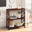 Cherry Console Table With Ample Storage Space And Legs 3 Table, Wood Tone, Solid-1098681961