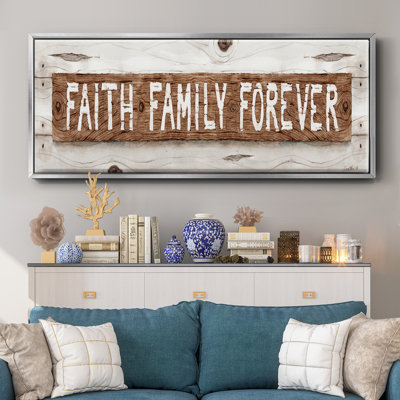 Faith Family Forever - toile encadrée
