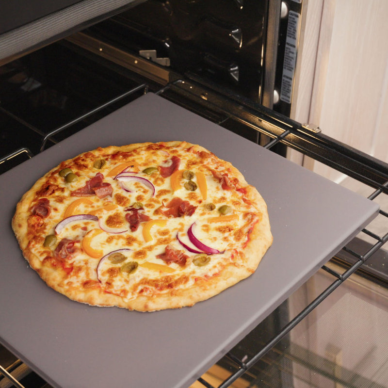 Old Stone 14x16 Inch Glazed Gray Cordierite Pizza Stone