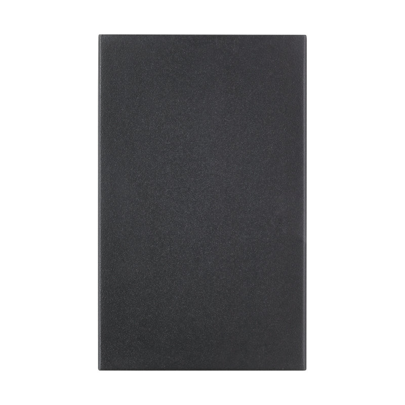 Sean Lavin Pressa 2-light outdoor square small wall sconce light in black finish with glass shades, Black