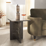 Table d'appoint en marbre Kynesha