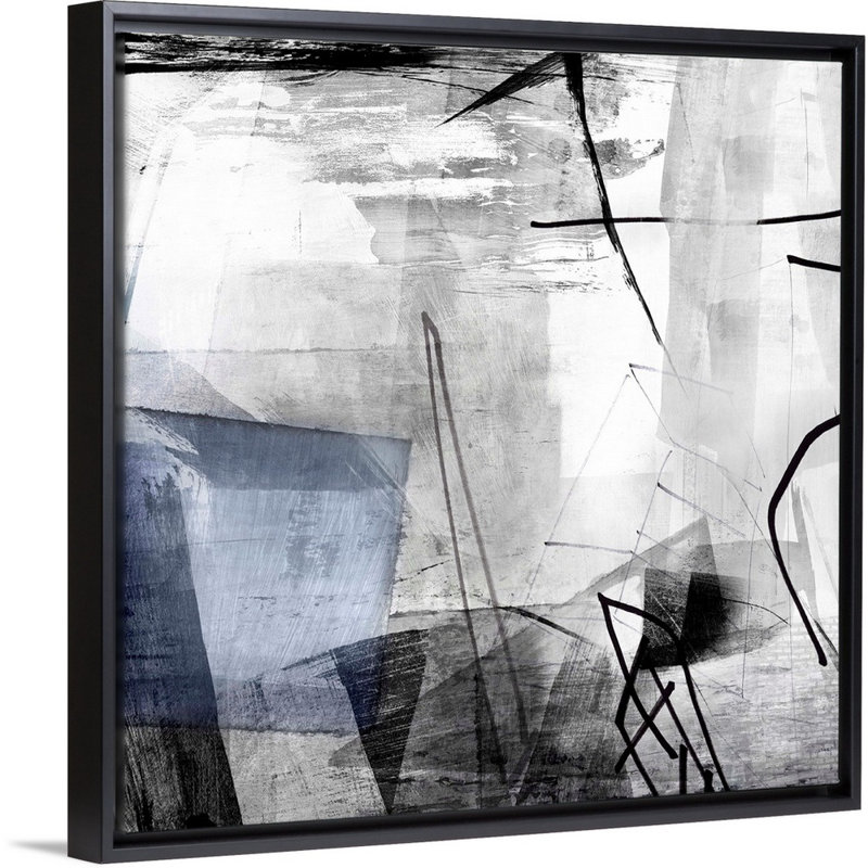"Oh Wonder I" par PI studio-reproduction d’art sur toile, Toile avec cadre flottant noir, H 38 po x l 38 po x P 1,75 po