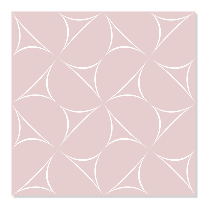 Panneau de papier peint adhésif Aibhlinn, l 24 po x L 48 po, Rose