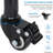 On Wheels With 2 Shelves, Portable Projector Floor Stand Adjustable Height 25.9 To 51.8 Inch With Phone Holder
